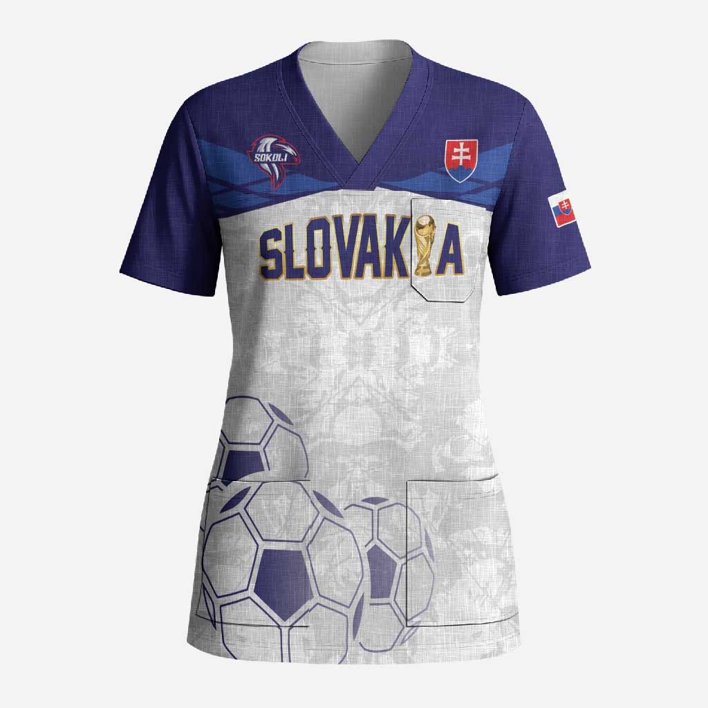 Custom Football 2026 Slovakia Scrub Top Hrabri Sokoli