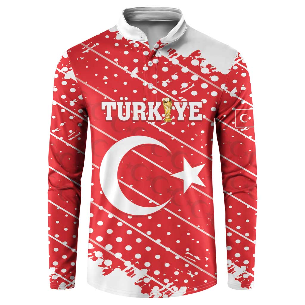 Custom Football 2026 Turkiye Button Sweatshirt Turkey Ay-Yıldızlılar