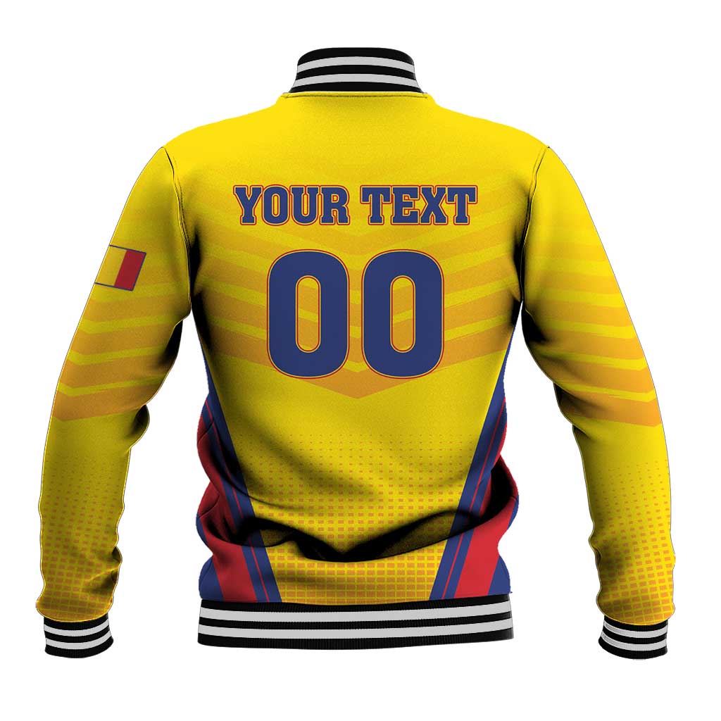Custom Football Romania Baseball Jacket Hai Tricolorii