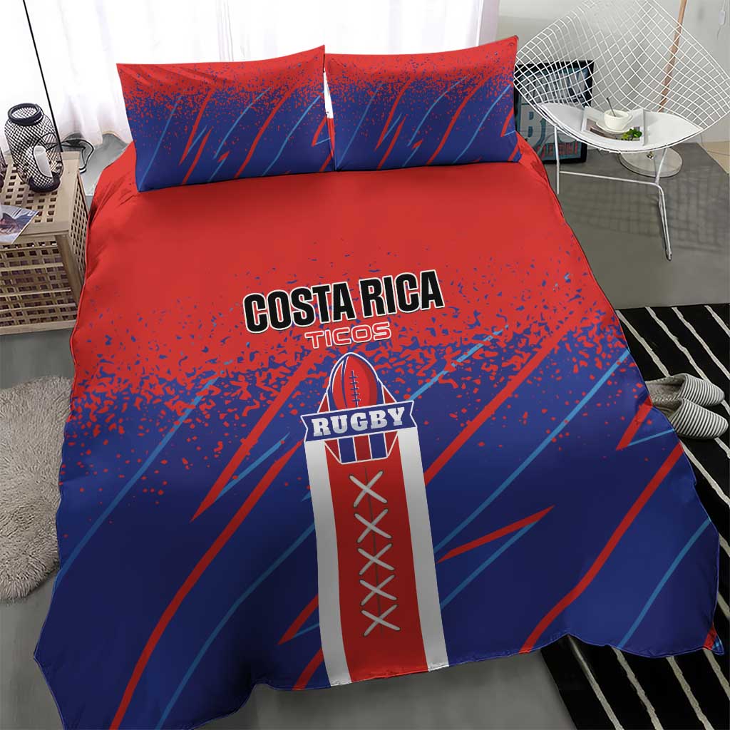 Costa Rica Rugby Bedding Set Ticos Go Champions