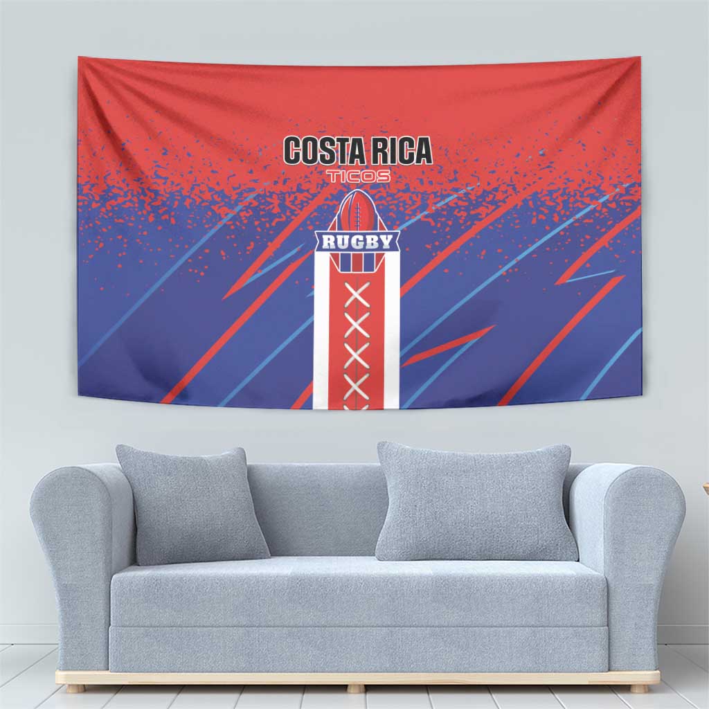 Costa Rica Rugby Tapestry Ticos Go Champions