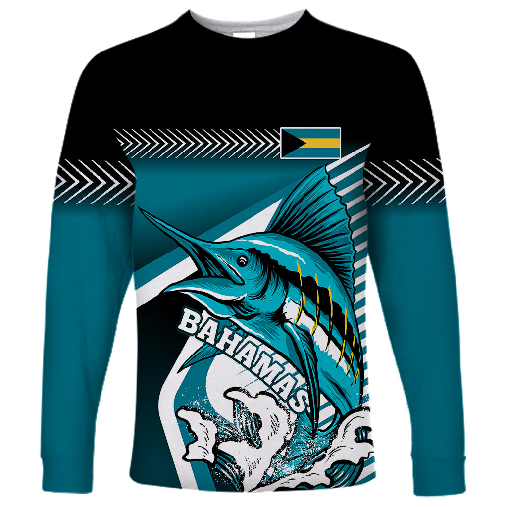 The Bahamas Long Sleeve Shirt Bahamian Blue Marlin Special Version - Wonder Print Shop