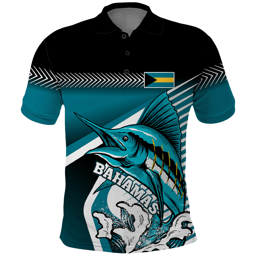 The Bahamas Polo Shirt Bahamian Blue Marlin Special Version - Wonder Print Shop