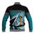 Personalised The Bahamas Baseball Jacket Bahamian Blue Marlin Special Version - Wonder Print Shop