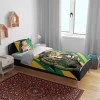Jamaica Crocodile Bedding Set Pineapple Tropical Style - Wonder Print Shop