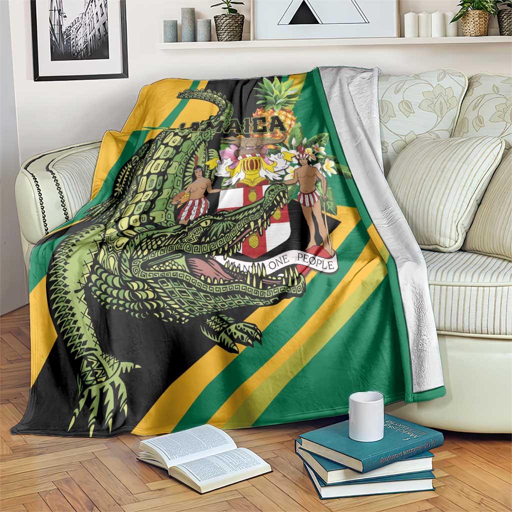 Jamaica Crocodile Blanket Pineapple Tropical Style - Wonder Print Shop