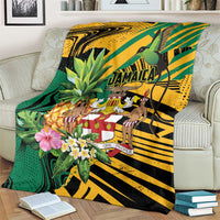 Jamaica Red-billed Streamertail Blanket Pineapple Tropical Style - Wonder Print Shop
