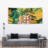 Jamaica Red-billed Streamertail Tapestry Pineapple Tropical Style - Wonder Print Shop