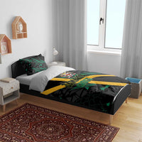 Rugby Jamaica Crocs Bedding Set Cool Runnings on Grass - Wonder Print Shop