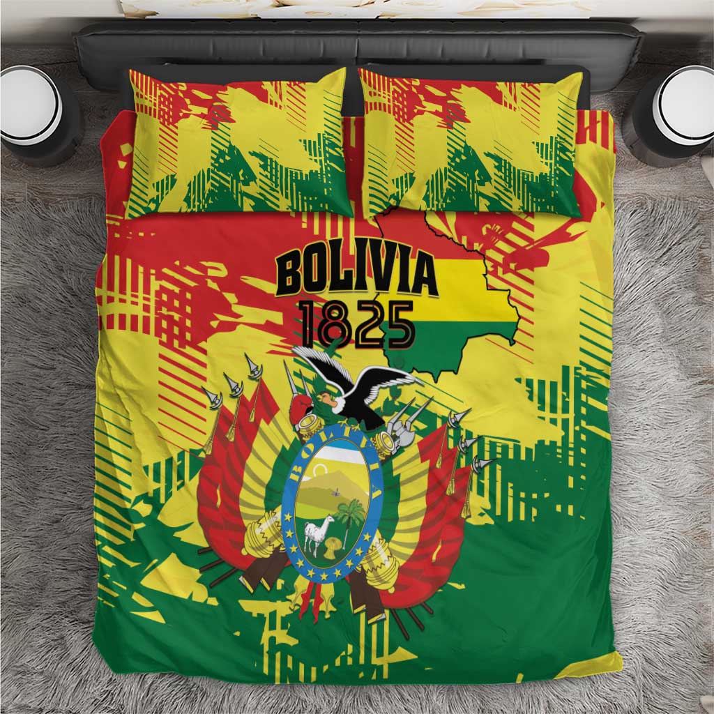 Bolivia 1825 Bedding Set Coat Of Arms Flag Colors - Wonder Print Shop