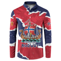 Custom Norway 2026 Soccer Button Sweatshirt Vikings Keep Rowing