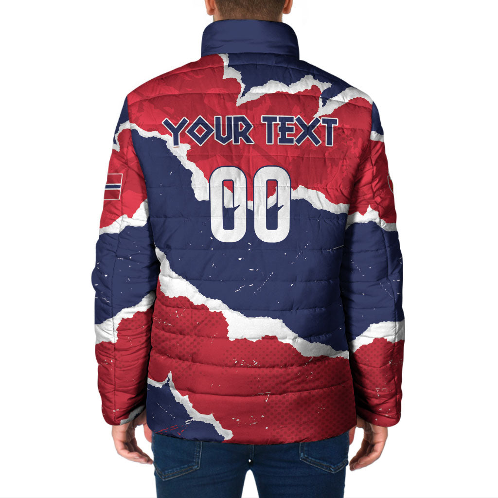 Custom Norway 2026 Soccer Padded Jacket Vikings Keep Rowing