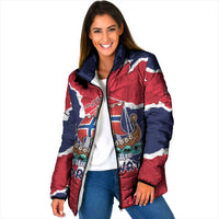 Custom Norway 2026 Soccer Padded Jacket Vikings Keep Rowing