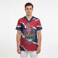 Custom Norway 2026 Soccer Scrub Top Vikings Keep Rowing