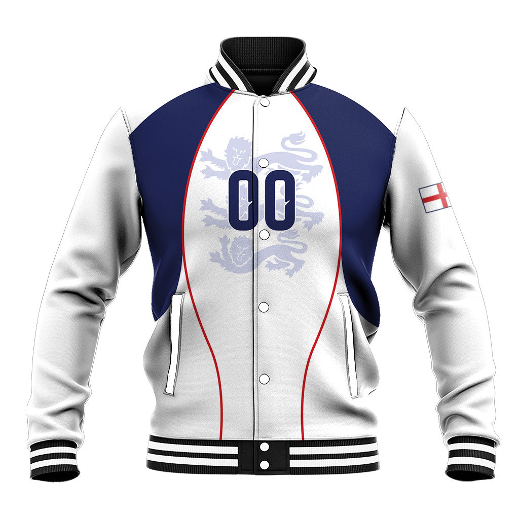 Custom England 2026 World Football Baseball Jacket Come On Three Lions