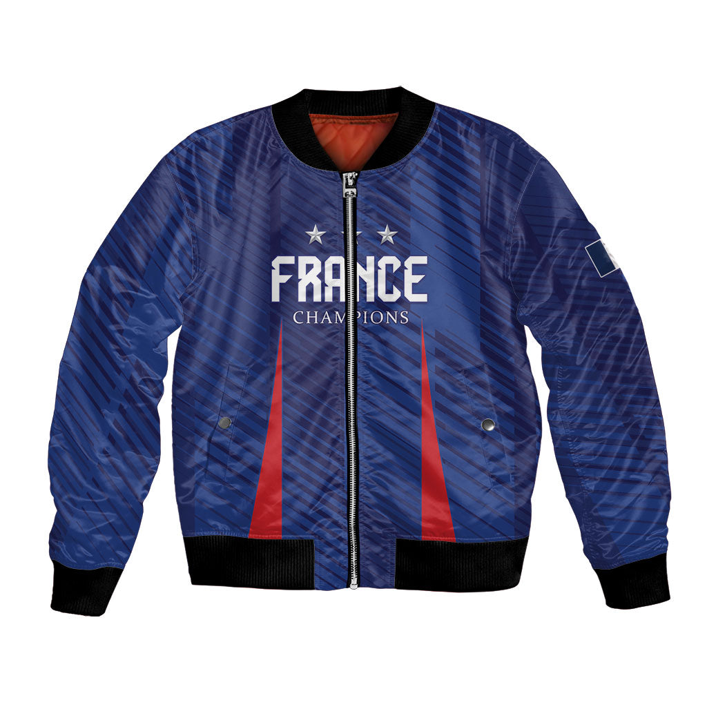 Custom France 2026 World Football Bomber Jacket Les Bleus Go 3rd Champions