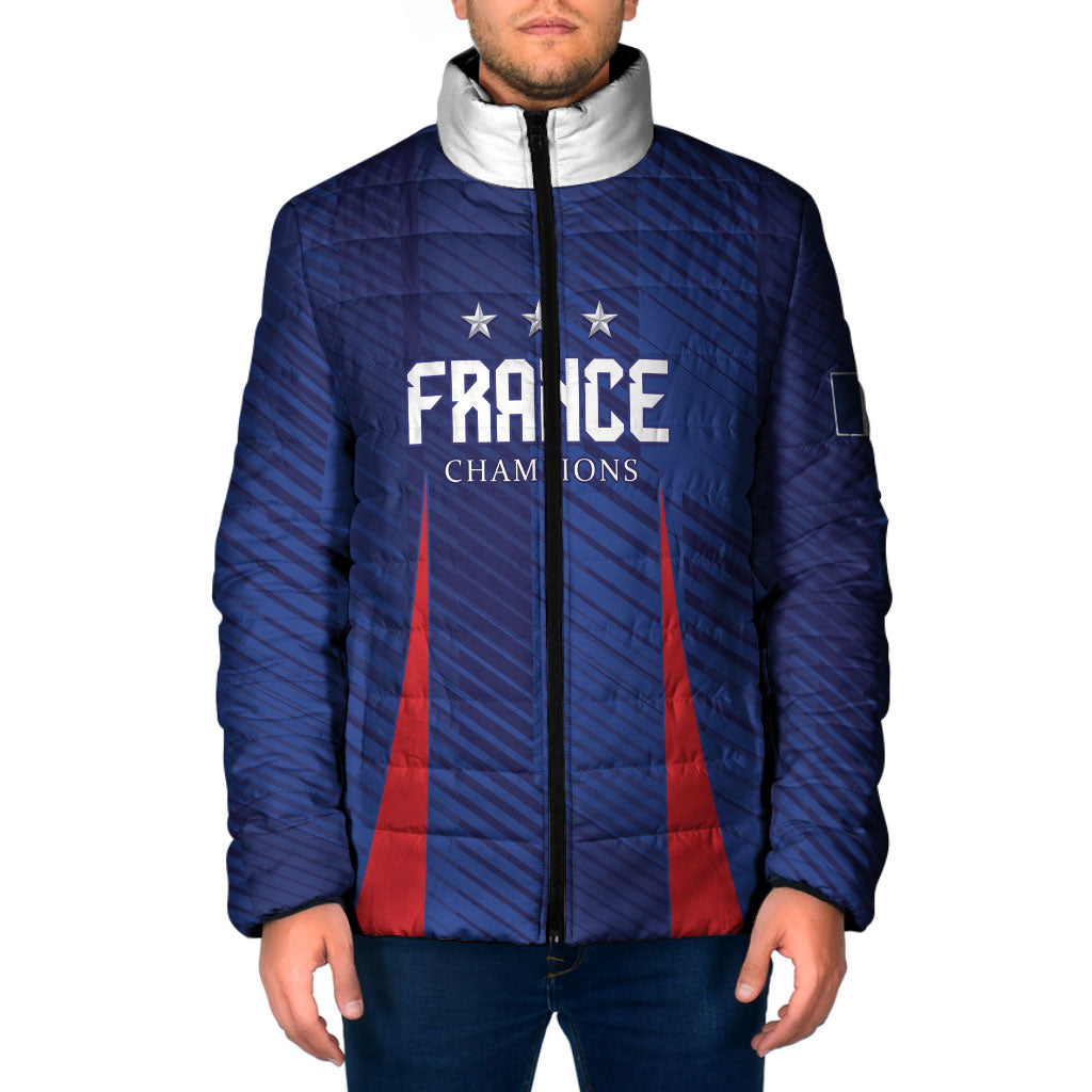 Custom France 2026 World Football Padded Jacket Les Bleus Go 3rd Champions