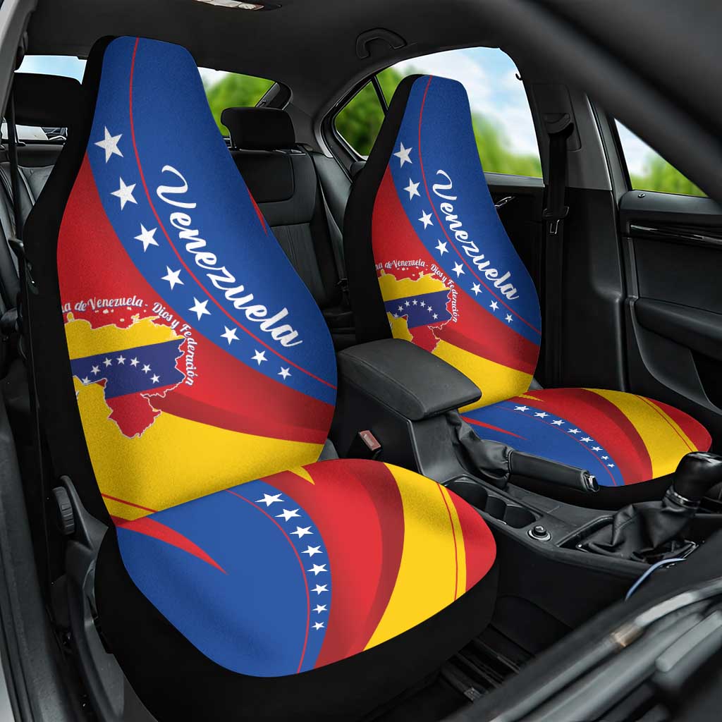 Venezuela Car Seat Cover Dios y Federacion Curve Star - Wonder Print Shop