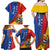 Personalized Venezuela Family Matching Off Shoulder Maxi Dress and Hawaiian Shirt Dios y Federacion Curve Star - Wonder Print Shop