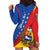 Personalized Venezuela Hoodie Dress Dios y Federacion Curve Star - Wonder Print Shop