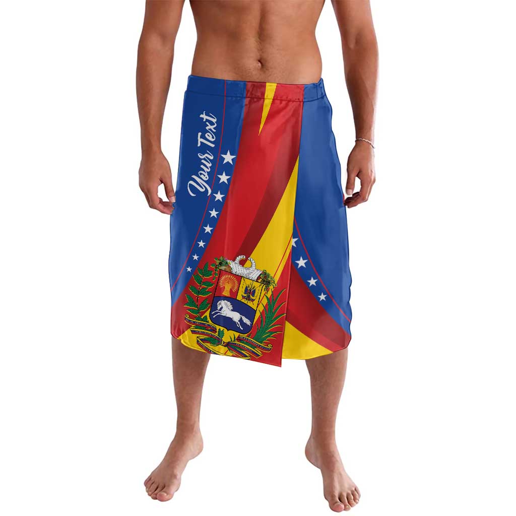 Venezuela flag print elastic-waist swim shorts, front view