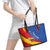 Venezuela Leather Tote Bag Dios y Federacion Curve Star - Wonder Print Shop