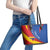 Venezuela Leather Tote Bag Dios y Federacion Curve Star - Wonder Print Shop