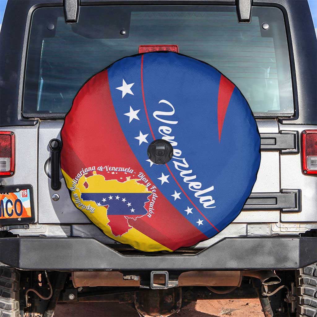 Venezuela Spare Tire Cover Dios y Federacion Curve Star - Wonder Print Shop