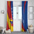 Venezuela Window Curtain Dios y Federacion Curve Star - Wonder Print Shop