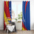 Venezuela Window Curtain Dios y Federacion Curve Star - Wonder Print Shop