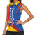 Personalized Venezuela Women Sleeveless Polo Shirt Dios y Federacion Curve Star - Wonder Print Shop