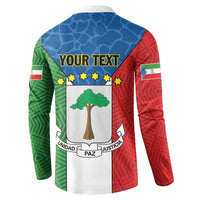 Colorful button sweatshirt, back print with YOUR TEXT, tree and UNIDAD PAZ JUSTICIA