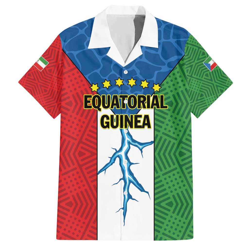 Personalized Equatorial Guinea Hawaiian Shirt Unidad Paz Justicia - Wonder Print Shop