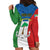 Personalized Equatorial Guinea Hoodie Dress Unidad Paz Justicia - Wonder Print Shop