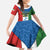 Personalized Equatorial Guinea Kid Short Sleeve Dress Unidad Paz Justicia - Wonder Print Shop