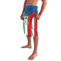 Personalized Equatorial Guinea lavalava wrap skirt with chest logo, emblem, and custom text
