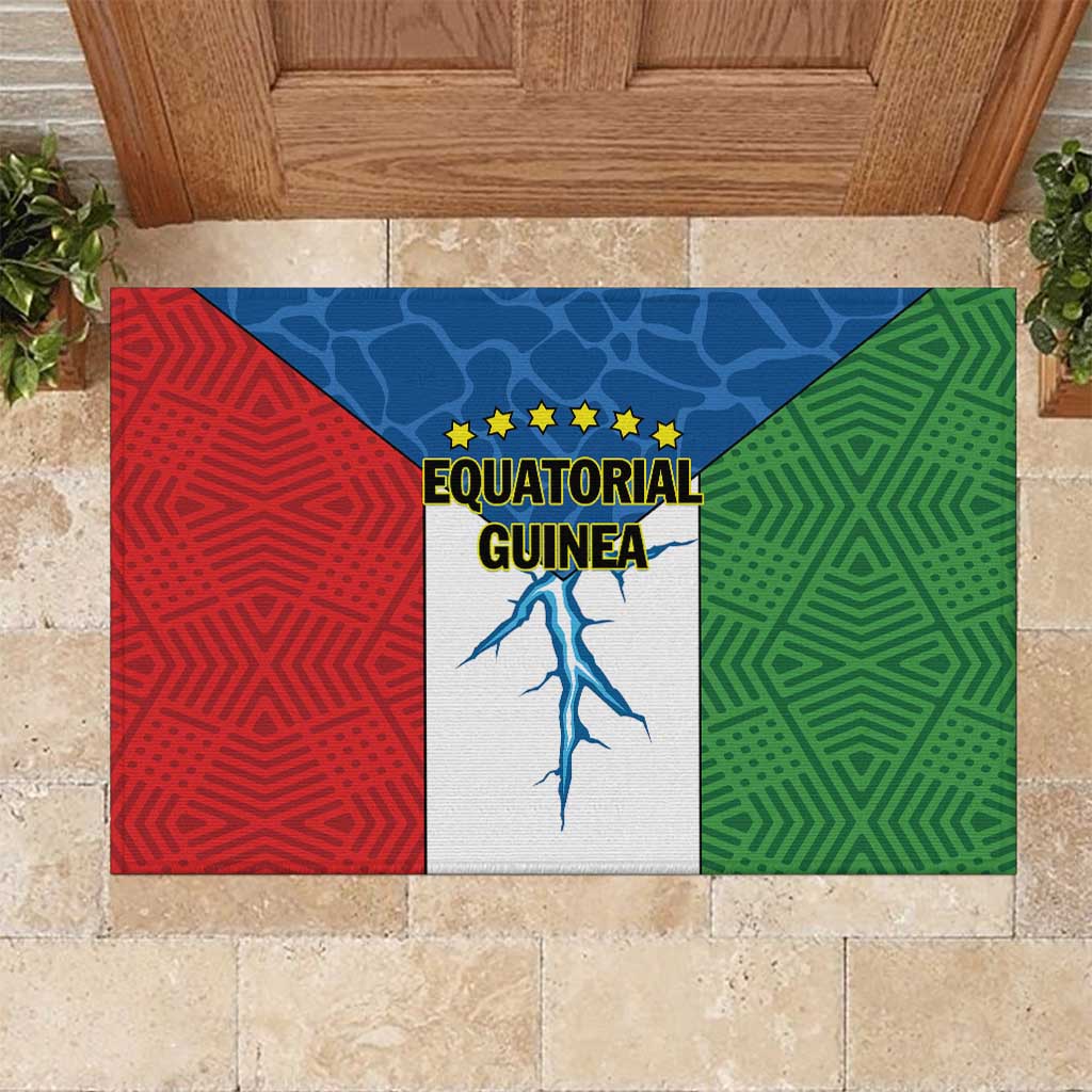 Equatorial Guinea Rubber Doormat Unidad Paz Justicia - Wonder Print Shop