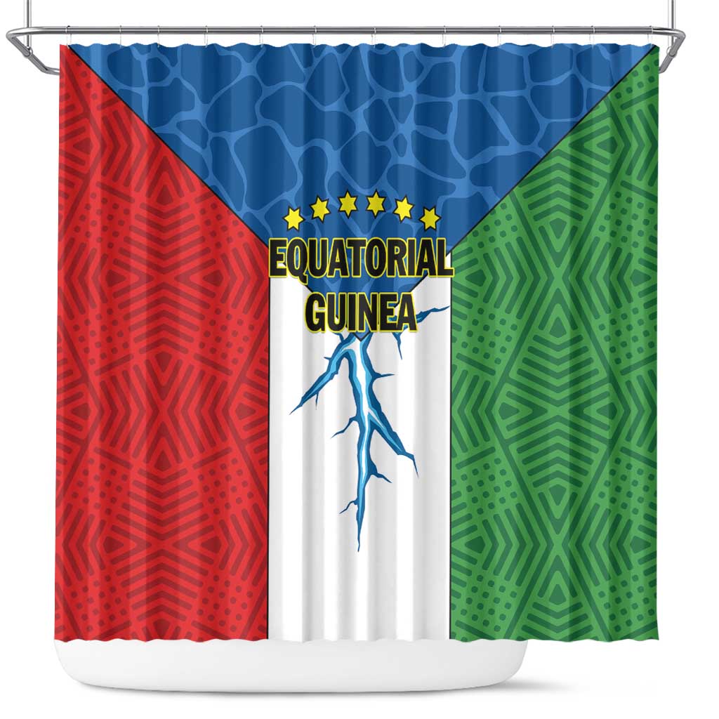 Equatorial Guinea Shower Curtain Unidad Paz Justicia