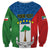 Personalized Equatorial Guinea Sweatshirt Unidad Paz Justicia - Wonder Print Shop