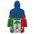 Personalized Equatorial Guinea Wearable Blanket Hoodie Unidad Paz Justicia - Wonder Print Shop