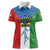 Personalized Equatorial Guinea Women Polo Shirt Unidad Paz Justicia - Wonder Print Shop