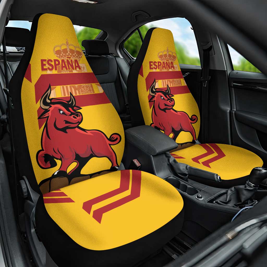 Spain Car Seat Cover Spanish Fighting Bull - Wonder Print Shop