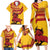 Personalized Spain Family Matching Long Sleeve Bodycon Dress and Hawaiian Shirt Spanish Fighting Bull - Wonder Print Shop