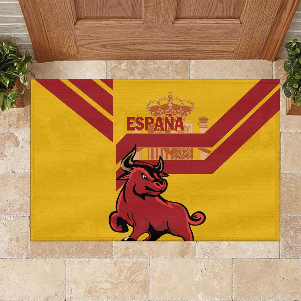 Spain Rubber Doormat Spanish Fighting Bull - Wonder Print Shop