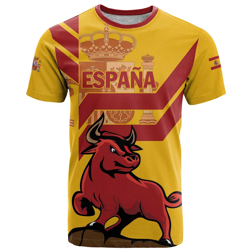 Personalized Spain T Shirt Spanish Fighting Bull - Wonder Print Shop