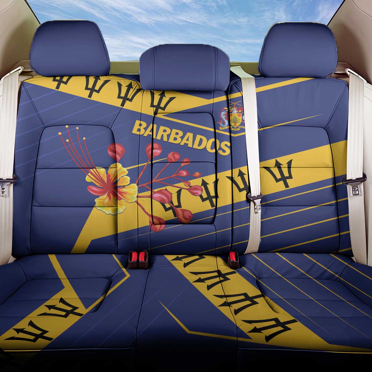 Barbados Back Car Seat Cover Pride and Industry - Wonder Print Shop