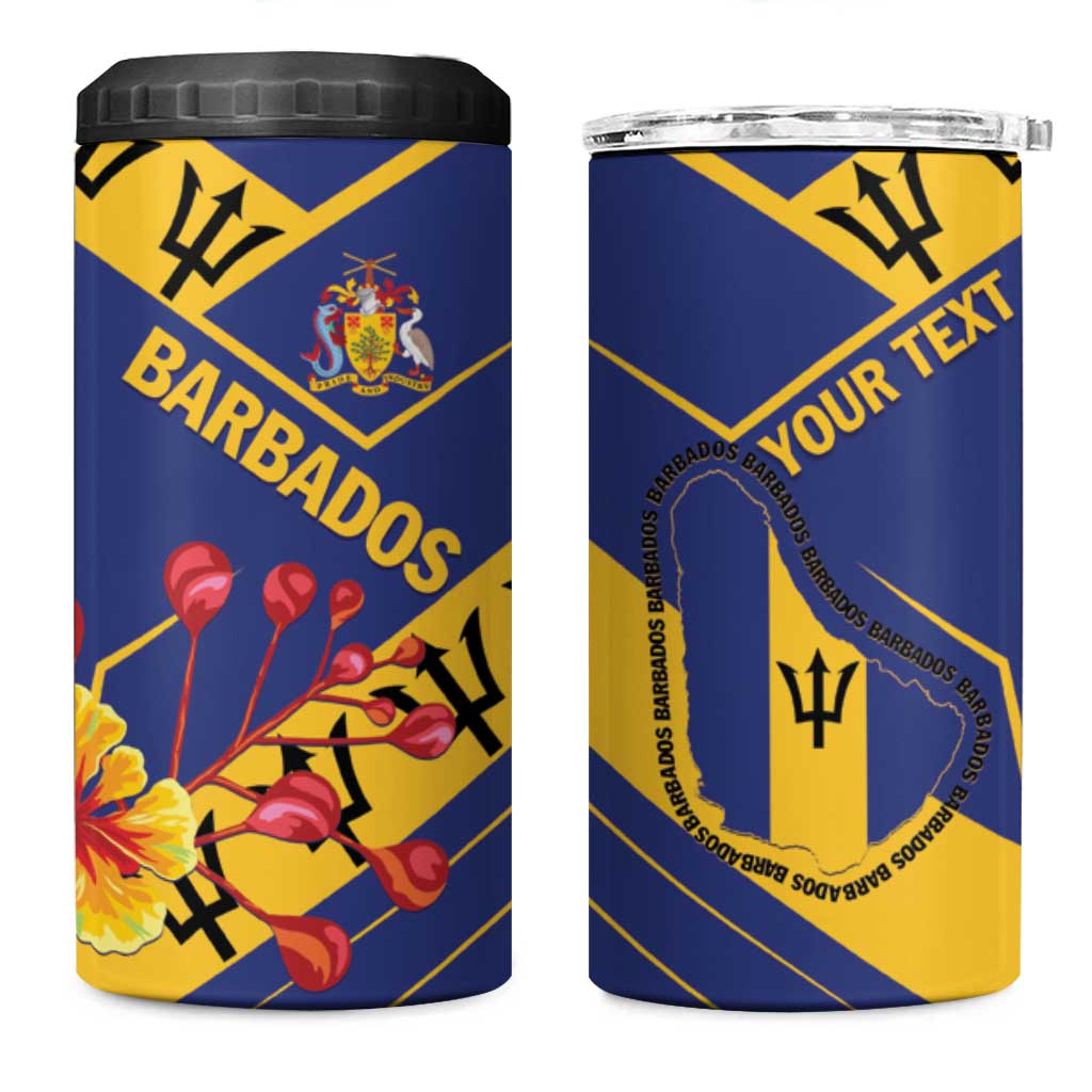 Personalized Barbados 4 in 1 Can Cooler Tumbler Pride and Industry - Wonder Print Shop