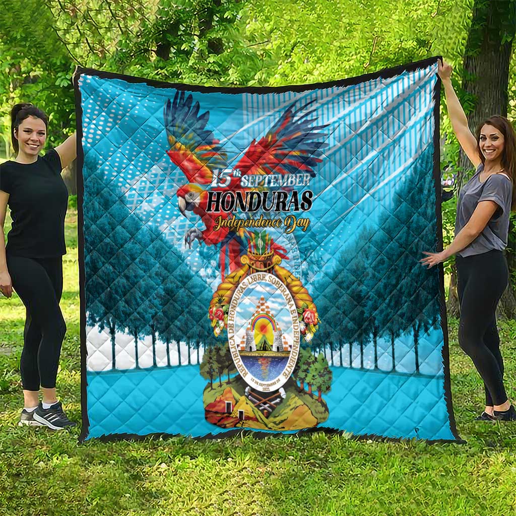 Honduras Independence Day 1821 Quilt Libre Soberana e Independiente - Wonder Print Shop