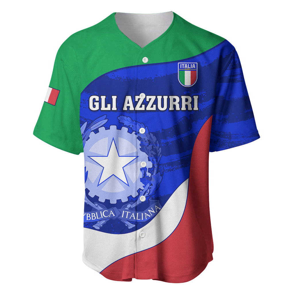 Italy Rugby Baseball Jersey Forza Azzurri 2023 World Cup - Wonder Print Shop