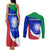 Italy Rugby Couples Matching Tank Maxi Dress and Long Sleeve Button Shirts Forza Azzurri 2023 World Cup - Wonder Print Shop